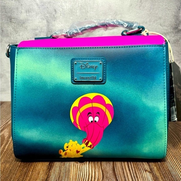 Loungefly Disney Pooh Balloons Crossbody Bag NWT - Picture 2 of 6